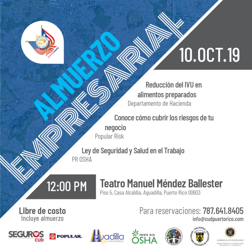 Promo Almuerzo Empresarial Aguadilla OCT